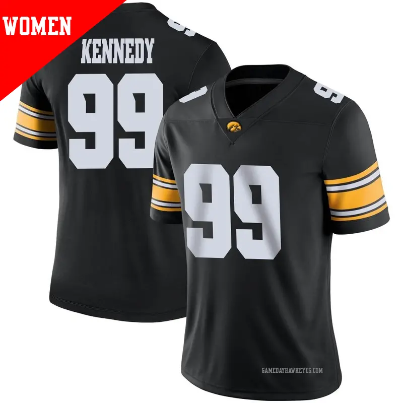 Women's #99 Devan Kennedy Iowa Hawkeyes Game Black Football Jersey Women's #99 Devan Kennedy Iowa Hawkeyes Game Black Football Jersey